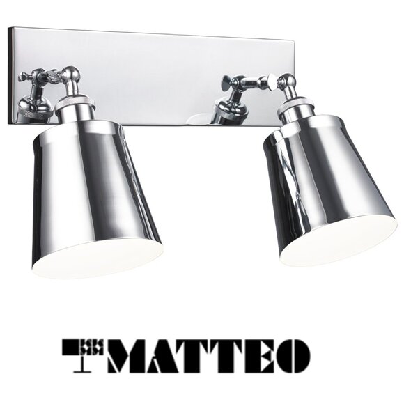 Kinsley Wall Sconce by MATTEO - BRAND NEW IN BOX! 𝟐 𝐚𝐯𝐚𝐢𝐥𝐚𝐛𝐥𝐞 - Picture 1 of 11